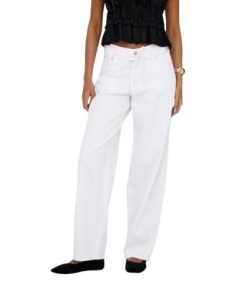 Jeans droit Only blanc femme – Style épuré