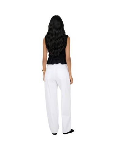 Jeans droit Only blanc femme – Style épuré