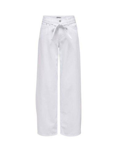 Jeans droit Only blanc femme – Style épuré