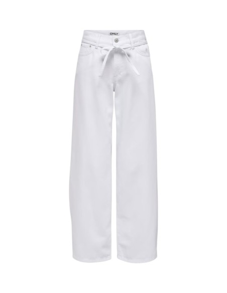 Jeans droit Only blanc femme – Style épuré