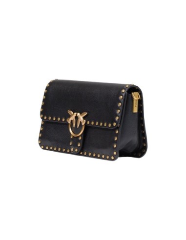 Sac noir femme Pinko LOVE ONE SLOUCHY cuir