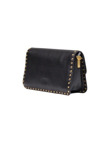 Sac noir femme Pinko LOVE ONE SLOUCHY cuir