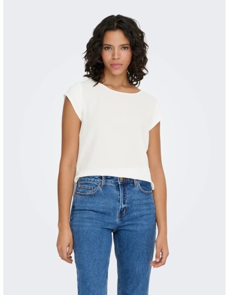 Blouse Only blanc femme – Style épuré