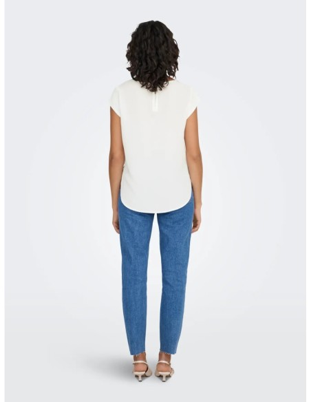 Blouse Only blanc femme – Style épuré