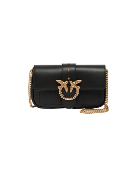 Sac noir femme Pinko LOVE POCKET NEW BUCKLE