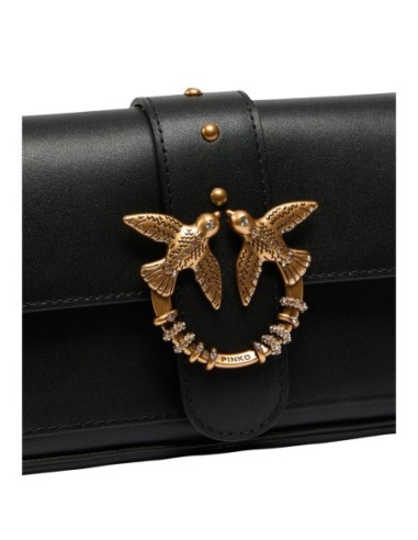 Sac noir femme Pinko LOVE POCKET NEW BUCKLE