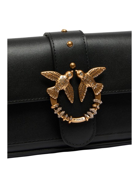 Sac noir femme Pinko LOVE POCKET NEW BUCKLE