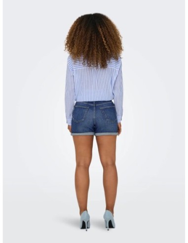 Shorts denim bleu femme Only coton organique