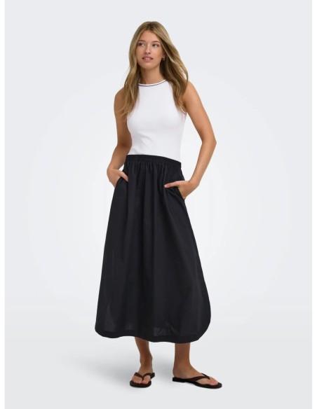 Robe noire femme Only sans manches