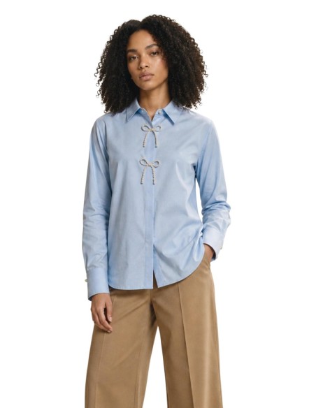Chemise Only bleu azur femme – Style structuré