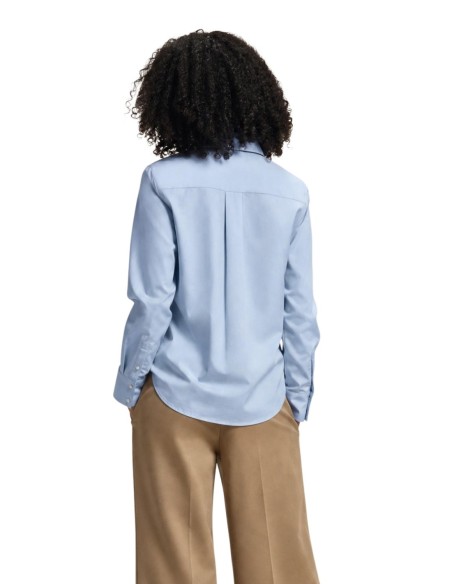 Chemise Only bleu azur femme – Style structuré