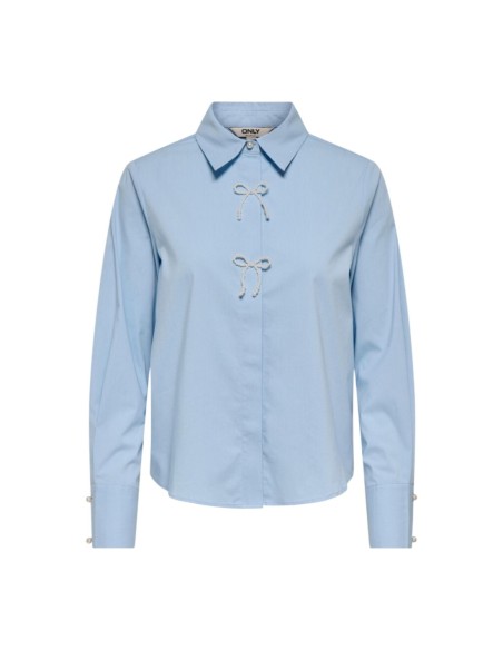 Chemise Only bleu azur femme – Style structuré