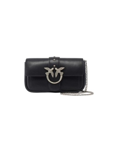 Sac noir femme Pinko POCKET LOVE ONE SIMPLY