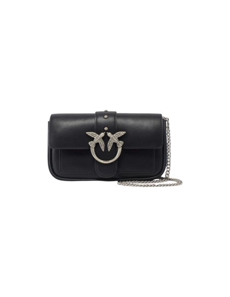 Sac noir femme Pinko POCKET LOVE ONE SIMPLY
