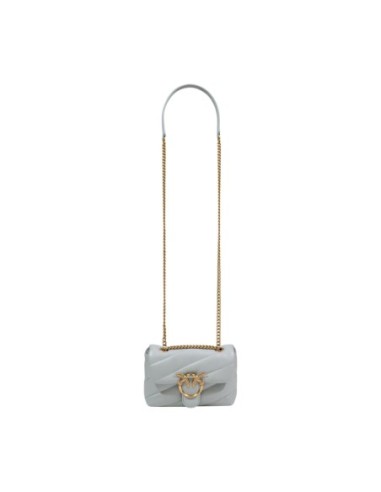Sac gris femme Pinko cuir bandoulière