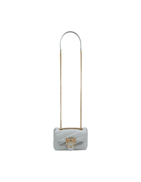 Sac gris femme Pinko cuir bandoulière