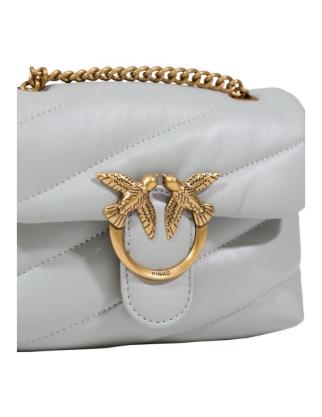 Sac gris femme Pinko cuir bandoulière