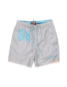 Maillot de bain gris homme Superdry imprimé