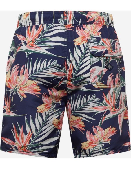 Maillot de bain bleu homme Superdry floral