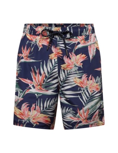 Maillot de bain bleu homme Superdry floral