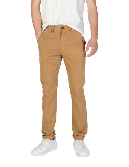 Pantalon beige homme Superdry coton