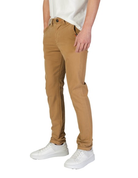 Pantalon beige homme Superdry coton