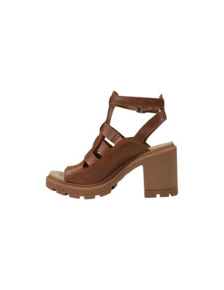Sandales marron femme Timberland cuir
