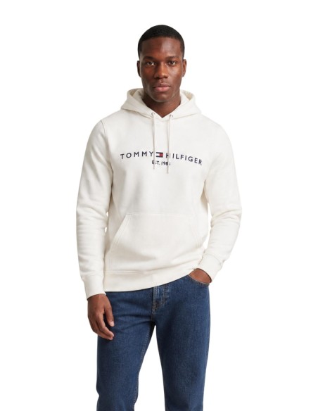 Sweat capuche Tommy Hilfiger beige homme – Style iconique