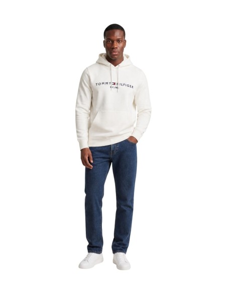 Sweat capuche Tommy Hilfiger beige homme – Style iconique