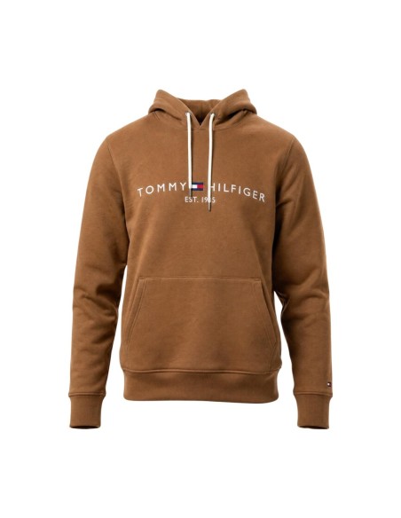 Sweat capuche Tommy Hilfiger marron homme – Élégance sportive