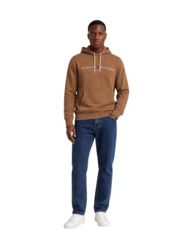 Sweat capuche Tommy Hilfiger marron homme – Élégance sportive