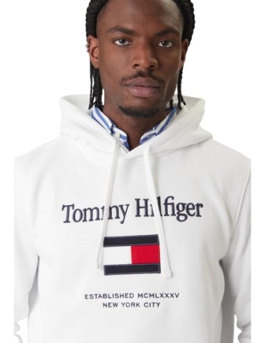 Sweat Tommy Hilfiger blanc homme – Style épuré