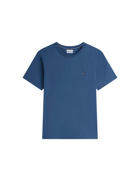 T-shirt bleu azur homme Tommy Hilfiger coton biologique