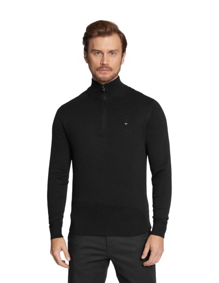 Pull cachemire Tommy Hilfiger noir homme – Style raffiné