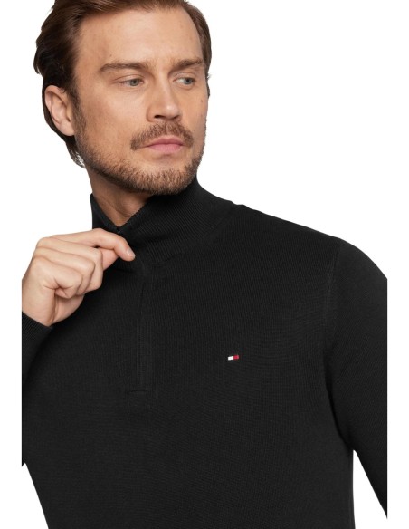 Pull cachemire Tommy Hilfiger noir homme – Style raffiné