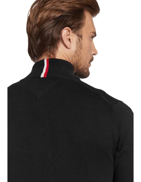 Pull cachemire Tommy Hilfiger noir homme – Style raffiné
