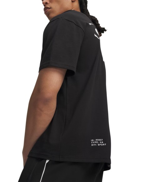 T-shirt noir homme Under Armour logo graphique