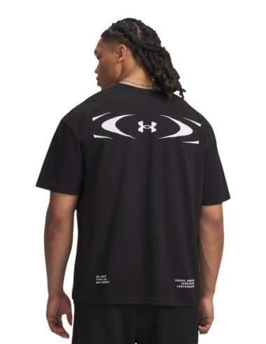 T-shirt noir homme Under Armour logo graphique
