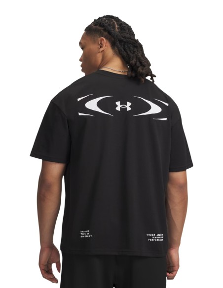 T-shirt noir homme Under Armour logo graphique