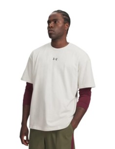 T-shirt beige homme Under Armour col classique