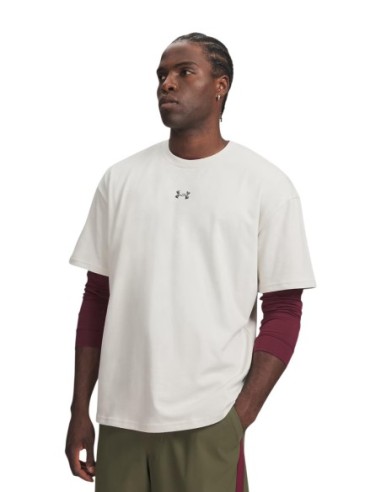 T-shirt beige homme Under Armour col classique