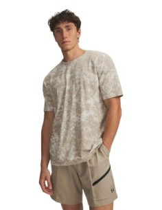 T-shirt beige homme Under Armour coupe régulière