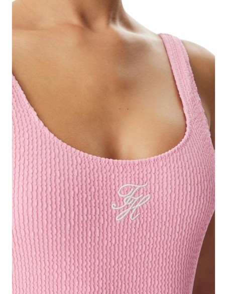 Maillot de bain rose femme Tommy Hilfiger une pièce