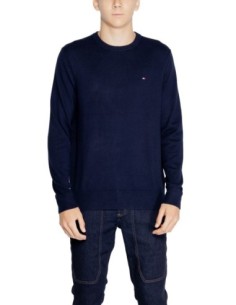 Pull cachemire Tommy Hilfiger bleu homme – Confort premium