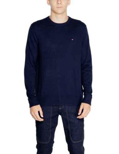 Pull cachemire Tommy Hilfiger bleu homme – Confort premium