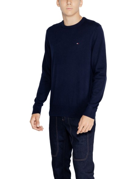 Pull cachemire Tommy Hilfiger bleu homme – Confort premium