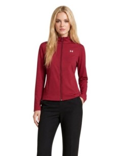 Sweat bordeaux femme Under Armour zip