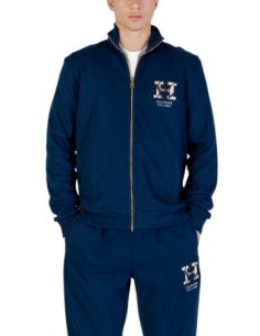 Tommy Hilfiger – Sweat Homme bleu zippé