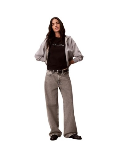 Calvin Klein Jeans T-Shirt Femme noir – Style iconique