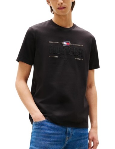 Tommy Hilfiger T-Shirt Homme noir – Style polyvalent
